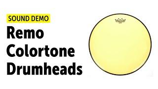 Remo Colortone Drumheads - Sound Demo