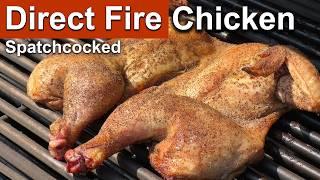 Do Spatchcock Chickens Roast Better Over Direct Fire? | Rum and Cook