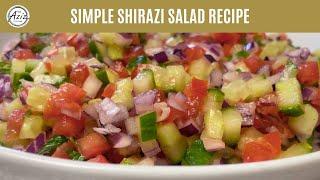 Persian Shirazi Salad Recipe • Middle Eastern Salad Recipe • Iranian Salad • Side Salad Recipe