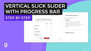 Vertical Slick Slider with Progress Bar Indicator | Step by Step