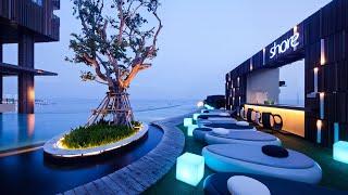 Hilton Hotel Pattaya Thailand  |  Rooftop Pool Bar & Room Tour