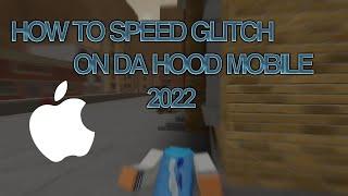 How to speed glitch on da hood mobile! [iOS]
