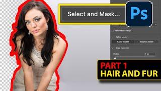 hair and fur edges photoshop 2024 Select and Mask