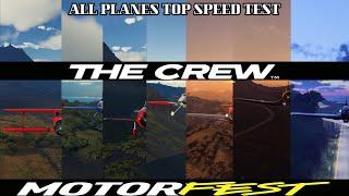 The Crew Motorfest || All Planes Top Speed Test - 4K 60FP Ultra Graphics