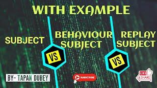 Differences between Angular Rxjs Subject - BehaviorSubject - ReplaySubject | Angular 15