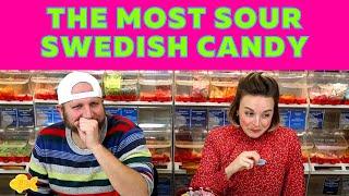 Ranking Swedish SOUR CANDIES from 1 to WOW! (Americans Try Swedish Candy)