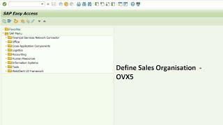 Define Sales organization in SAP SD  -  SAP MM || Step 1