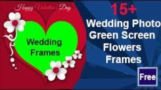 Heart Background Green Screen Frame Wedding Footage-Heart Shape Frame Collection