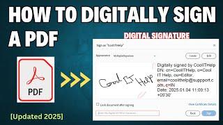 How to Sign PDF with Digital Signature Certificate in Adobe Acrobat Reader (updated 2025)