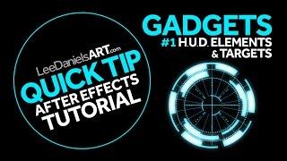 After Effects Tutorial | QUICK TIP | GADGETS #1 | HUD Elements & Targets
