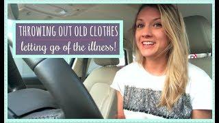 ANOREXIA RECOVERY // throwing out old clothes // letting go of the illness