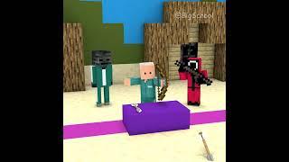 When Hacker Helps Old Man Plays Squid Game Archery |  Minecraft Animations