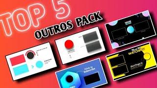 Top 5 new best outro template no text/ professional looking outro template (Android*IOS*PC)free