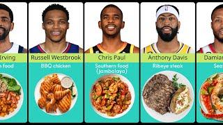 NBA players favorite foods