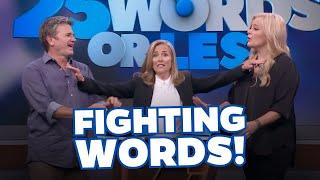 "No touching!!" Things got so INTENSE that Meredith had to intervene! | 25 Words or Less Game Show