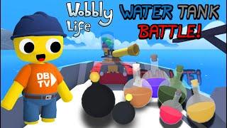 WATER TANK BATTLE WITH POTIONS IN WOBBLY LIFE! 