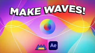 Use Shape Layers & Easing to Create a Complex Wave Animation | Intro to Animation & After Effects