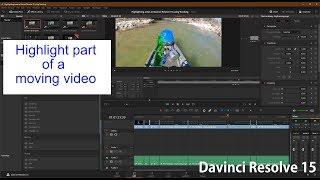 Highlight a moving area in video - Davinci Resolve 15 - Window Cloud Tracker how to in 4 MINS!!!