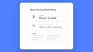 New Feature: Done-For-You Email Set Up | Hundreds Of Email Accounts With a Few Clicks