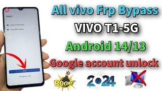 VIVO T1-5G FRP UNLOCK ANDROID 14 (2024) / ALL vivo Google account bypass Android 14/13 Without Pc 