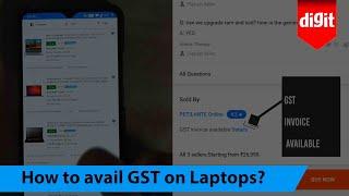 How to avail GST on laptops if you have a business and a GST number