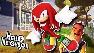 HELLO KNUCKLES (Sonic the Hedgehog) | Hello Neighbor Mod