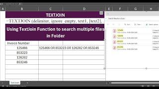 Search multiple files in folder by using Excel 365 - TEXTJOIN -Don’t miss out on these expert tips