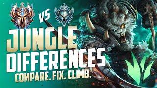 JUNGLE DIFFERENCES: Low Elo vs Challenger | Fix Common Mistakes & Win More! ft Rengar