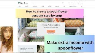 Creating a spoonflower account step by step for extra