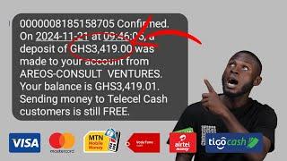 INSTANT CASH Get FREE GHS 32.5 and Withdraw It To Your Mobile Money Wallet