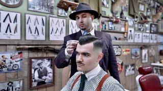  ASMR BARBER - Time for a CLASSIC HAIRCUT - SKIN FADE with a PART