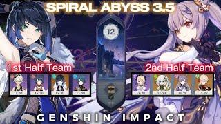 Yelan C0 Vaporize & Keqing C1 Aggravate - Floor 12 - Spiral Abyss 3.5