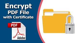 How to encrypt pdf document with certificate in adobe acrobat pro dc