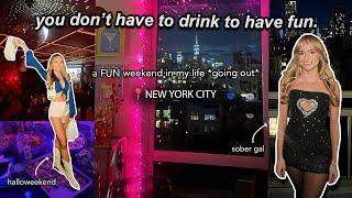 NYC vlog: a FUN weekend in my life going out (as sober girl in my 20s)