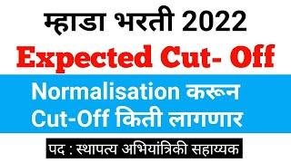 MHADA Bharti 2022 Expected Cut-Off | म्हाडा भरती 2022 कट ऑफ |