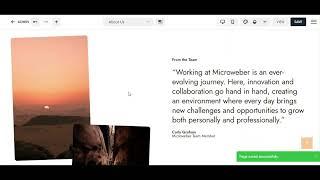 Create webpage with Microweber