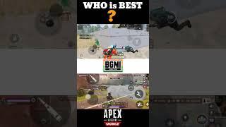 BGMI Vs Apex legends mobile || Which Game Is Best? || PUBG #apexlegendsmobile  #bgmi #pubg #viral