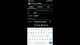 Android to Android file transfer with WiFi FTP Server