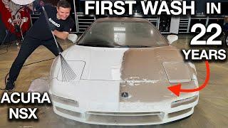 First Wash in 22 Years: Acura NSX Lowest Mile Barn Find Detail!
