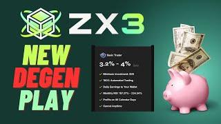 New Degen Play  ZX3 Passive Income Platform - Earn up to 4% Daily - Cancel Anytime, No Lock