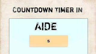 Example of Countdowntimer in android aide in mobile | vishal vegadava