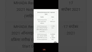 MHADA recruitment 2021 Admit card out,exam date