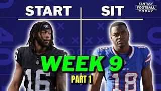 Week 9 Starts & Sits Part 1: WINNING Lineup Tips & Players to AVOID | 2024 Fantasy Football Advice