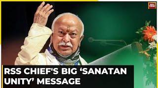 RSS Chief Mohan Bhagwat's Big 'Sanatan Unity' Message, Must Solve Sanatan Issues Together