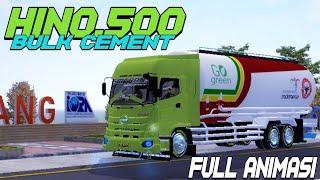 •RILISSMOD TRUCK HINO 500 BULK CEMENT || FULL ANIMASI || BUSSID MOD
