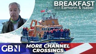 Nigel Farage faced with migrant boat LIVE on air: 'This vessel takes the number to over 50,000!