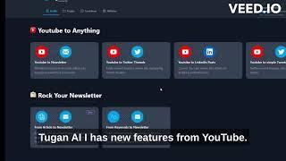 Tugan AI : Youtube to thread, newsletter, tweet and post Linkedin.
