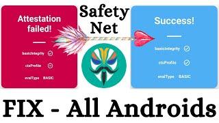 Magisk Safety Net API Error | Android SafetyNet ByPass | CTS Profile False Fix | Attestation failed!