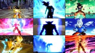 Goku's 100+ Transformations All MODS (Compilation) SSJ-FSSJ-SSJ2-3-4-G-SSB-BK-MSSB-BE-R-UI & More
