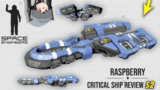 This Carrier Has Landing Pads on Its Nacelles, Space Engineers Critical Ship Review, Raspberry